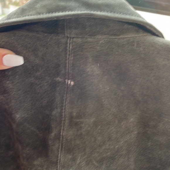FINAL DROP! 💸BCBG Suede motorcycle jacket - Picture 7 of 8